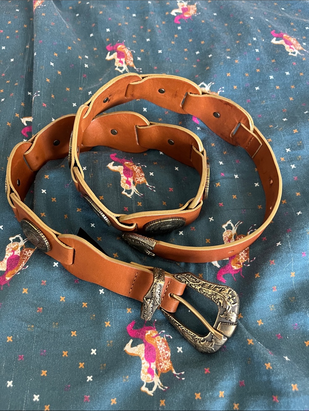 Sezane Ellie Belt Cuir Naturel Héritage - Size 85 - Picture 4 of 6